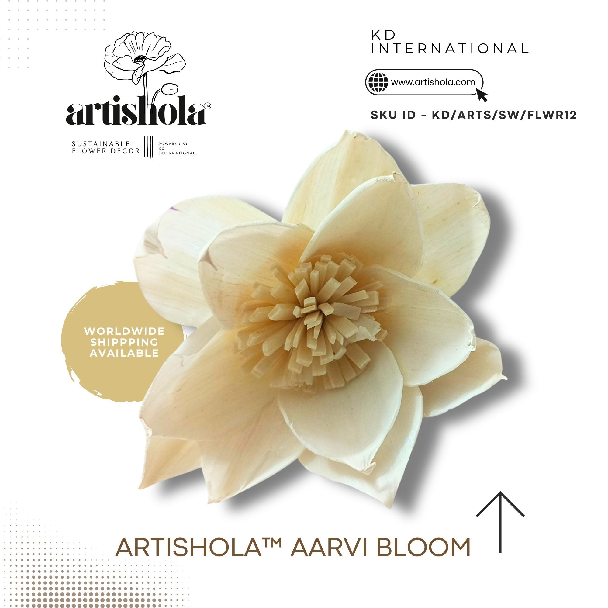 Artishola™ Aarvi Bloom - sola wood flower