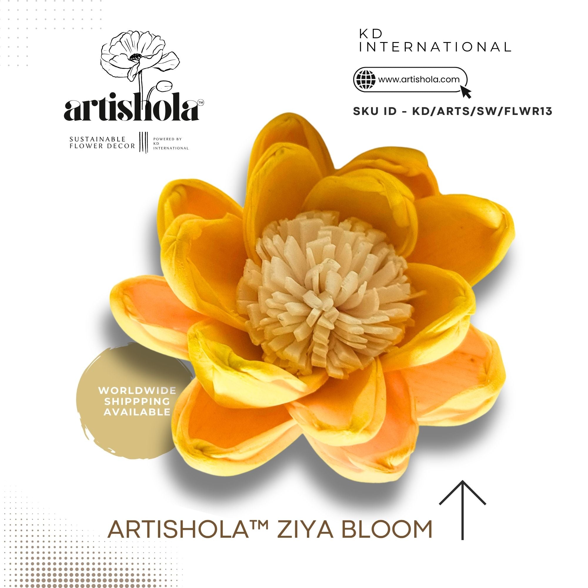 Artishola™ Ziya Bloom - sola wood flower