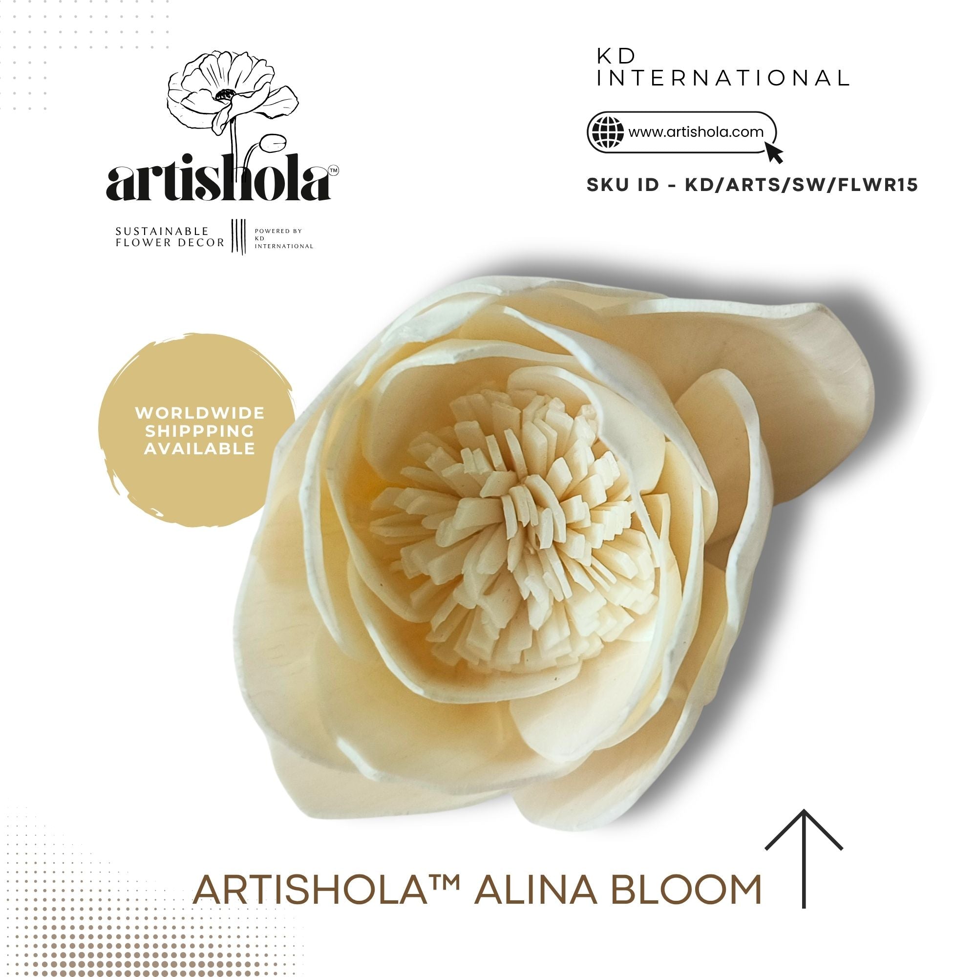 Artishola™ Alina Bloom - sola wood flower